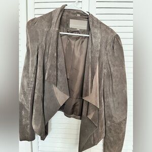 Bod and Christiansen grey nubuck leather jacket